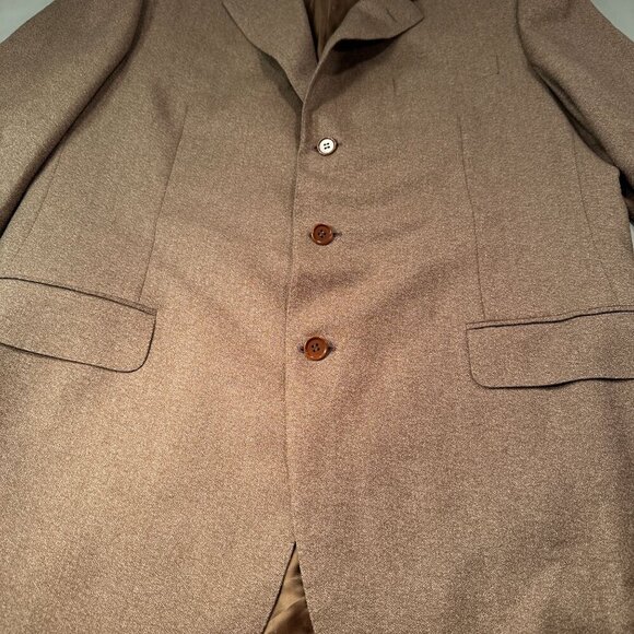 Canali Milano Italy Surreys Wool Single Breasted Blazer Mens Coat Notch 3 Button - Picture 7 of 16
